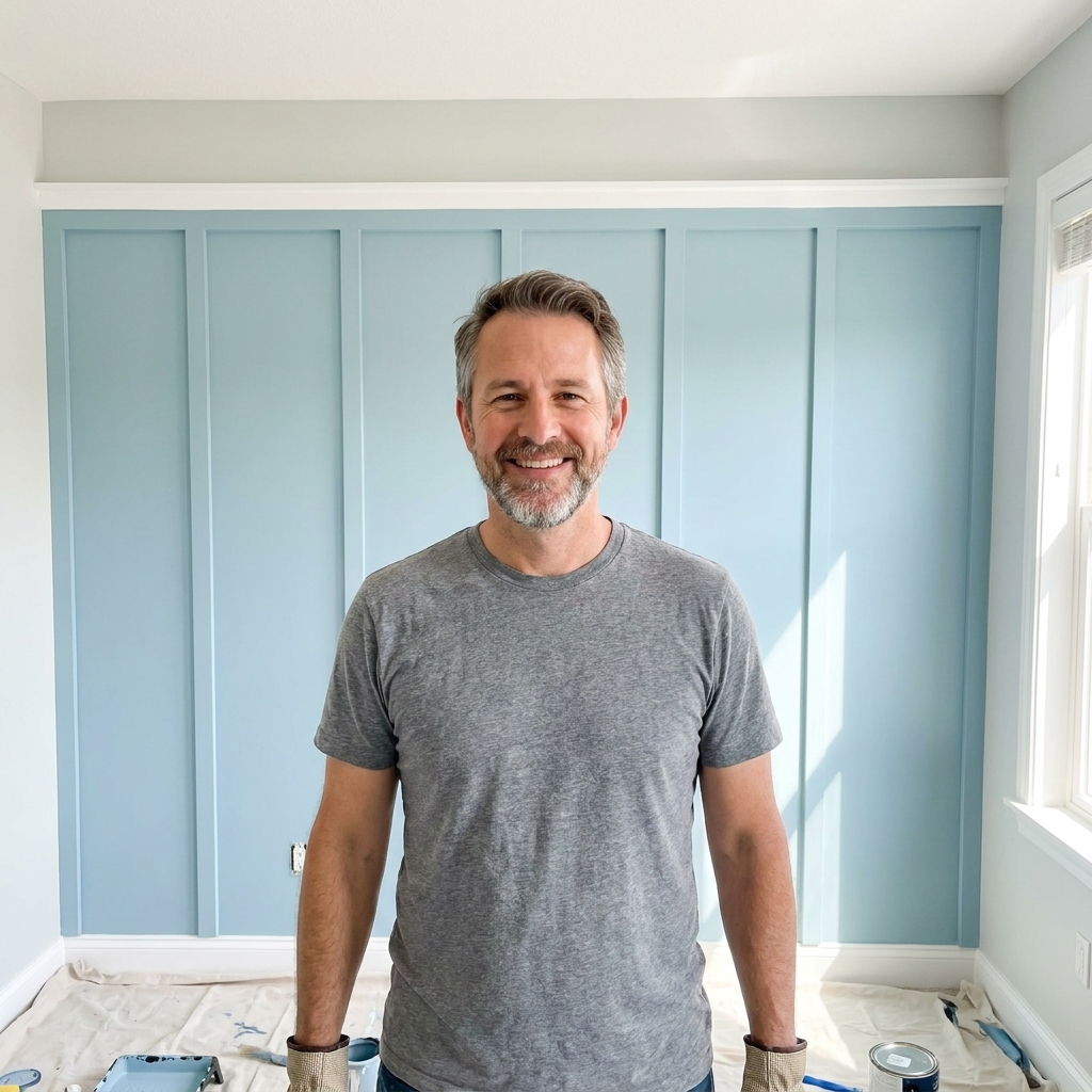 DIY Board and Batten Accent Wall